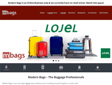 Tablet Screenshot of modernbags.co.nz